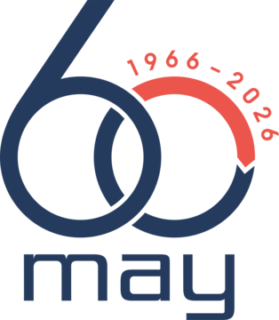 Logo der May Firmengruppe, 60 Jahre